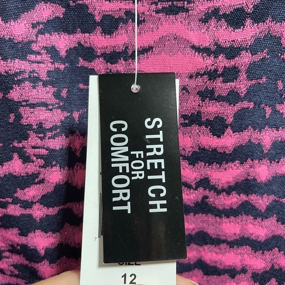 John Meyer Collection All Over Print Sleeveless Sheath Midi Dress Women's Sz 12 - Picture 9 of 10